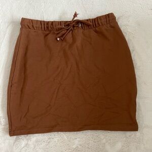 Brown Women's Sweat Skirt